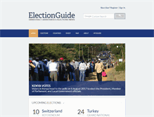 Tablet Screenshot of electionguide.org